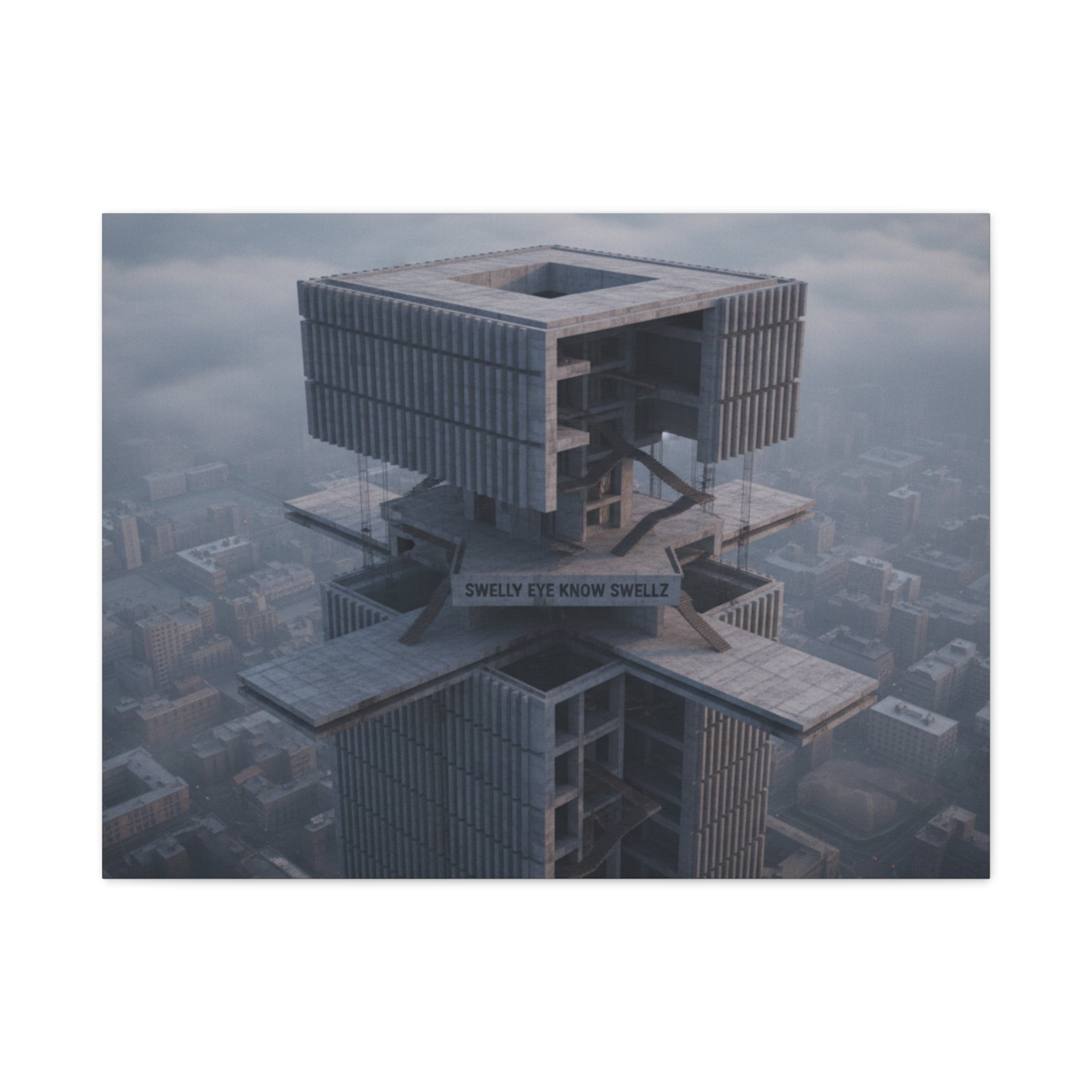 Eye Know Tower Matte Canvas, Stretched, 1.25"