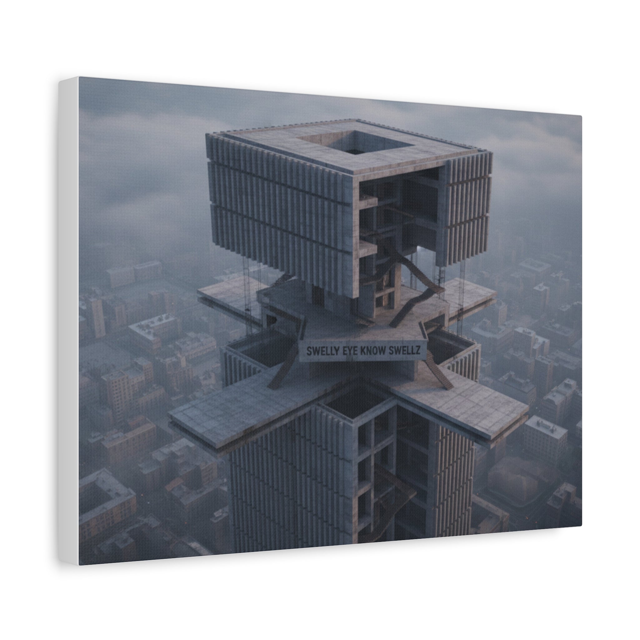 Eye Know Tower Matte Canvas, Stretched, 1.25"