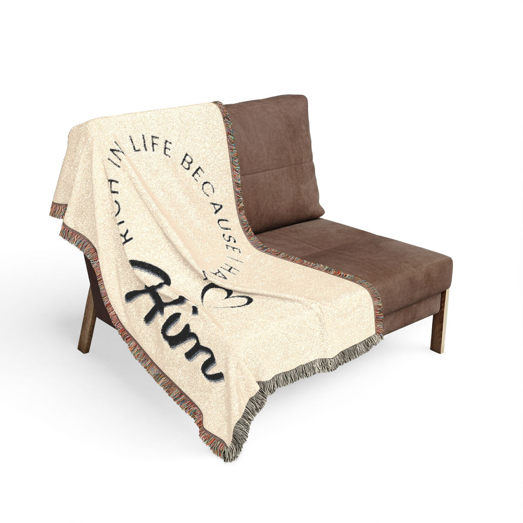 Rich in Life Woven Blanket