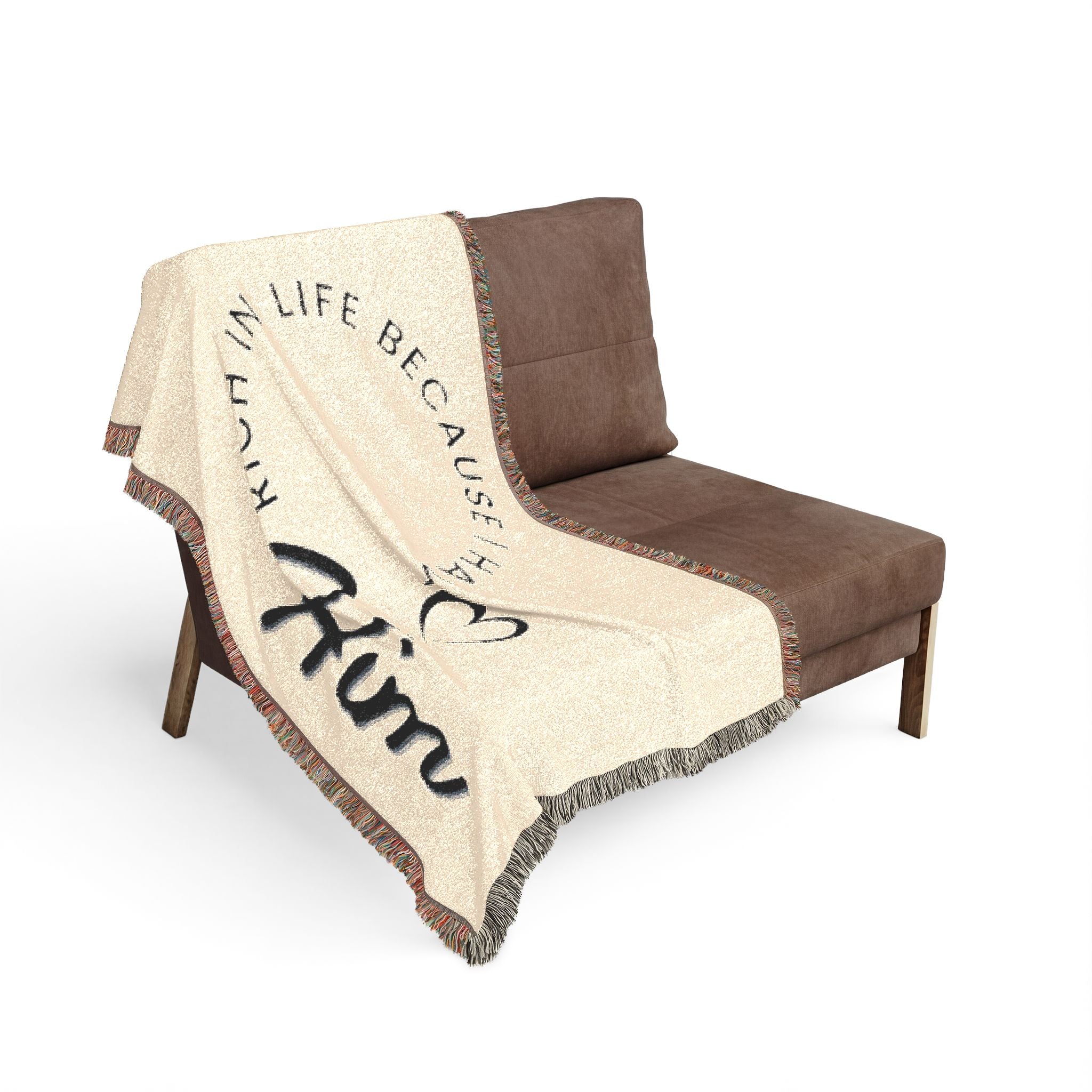 Rich in Life Woven Blanket