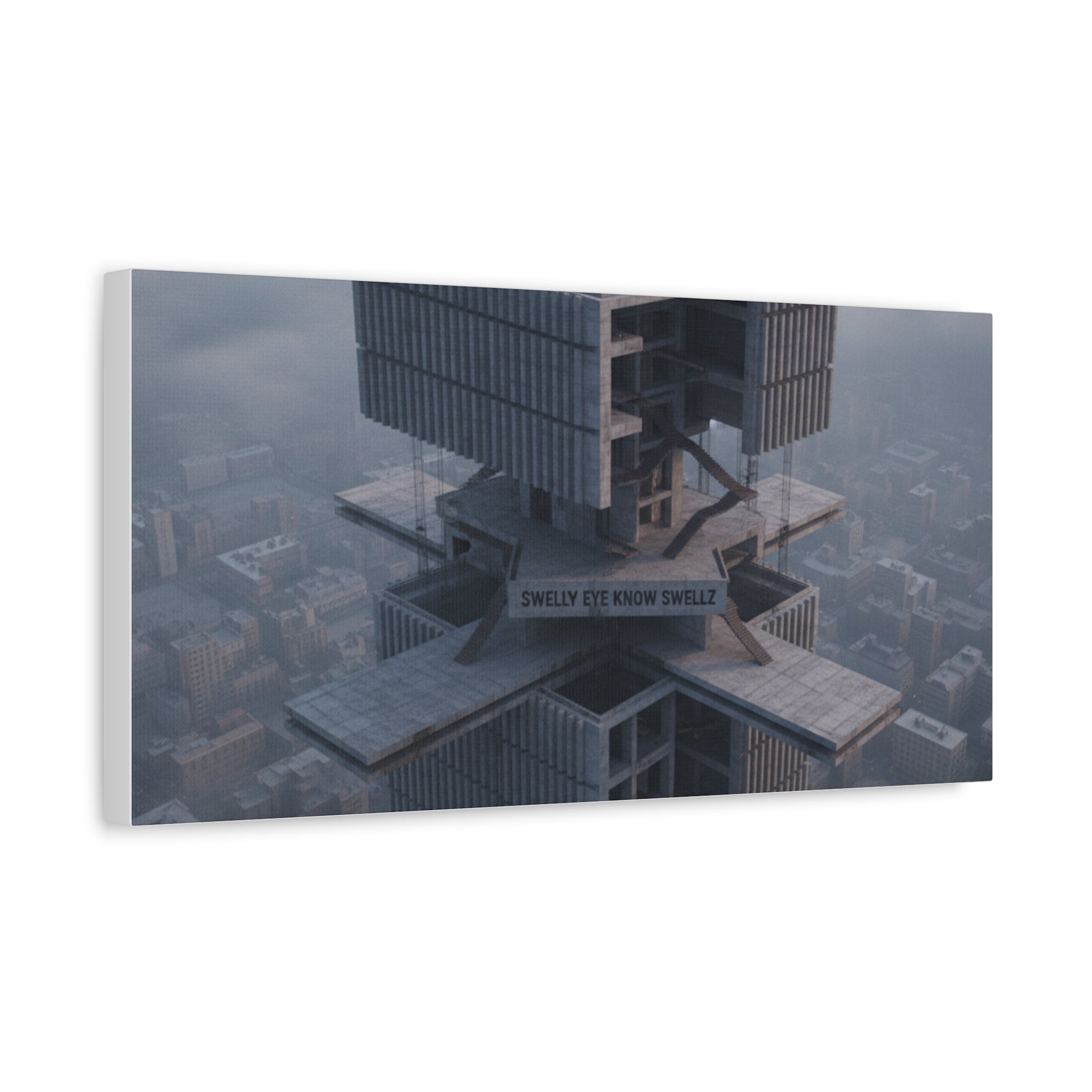 Eye Know Tower Matte Canvas, Stretched, 1.25"