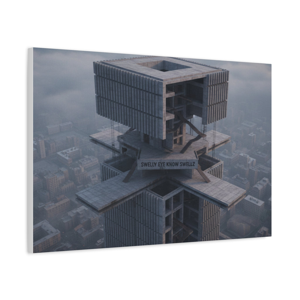 Eye Know Tower Matte Canvas, Stretched, 1.25"