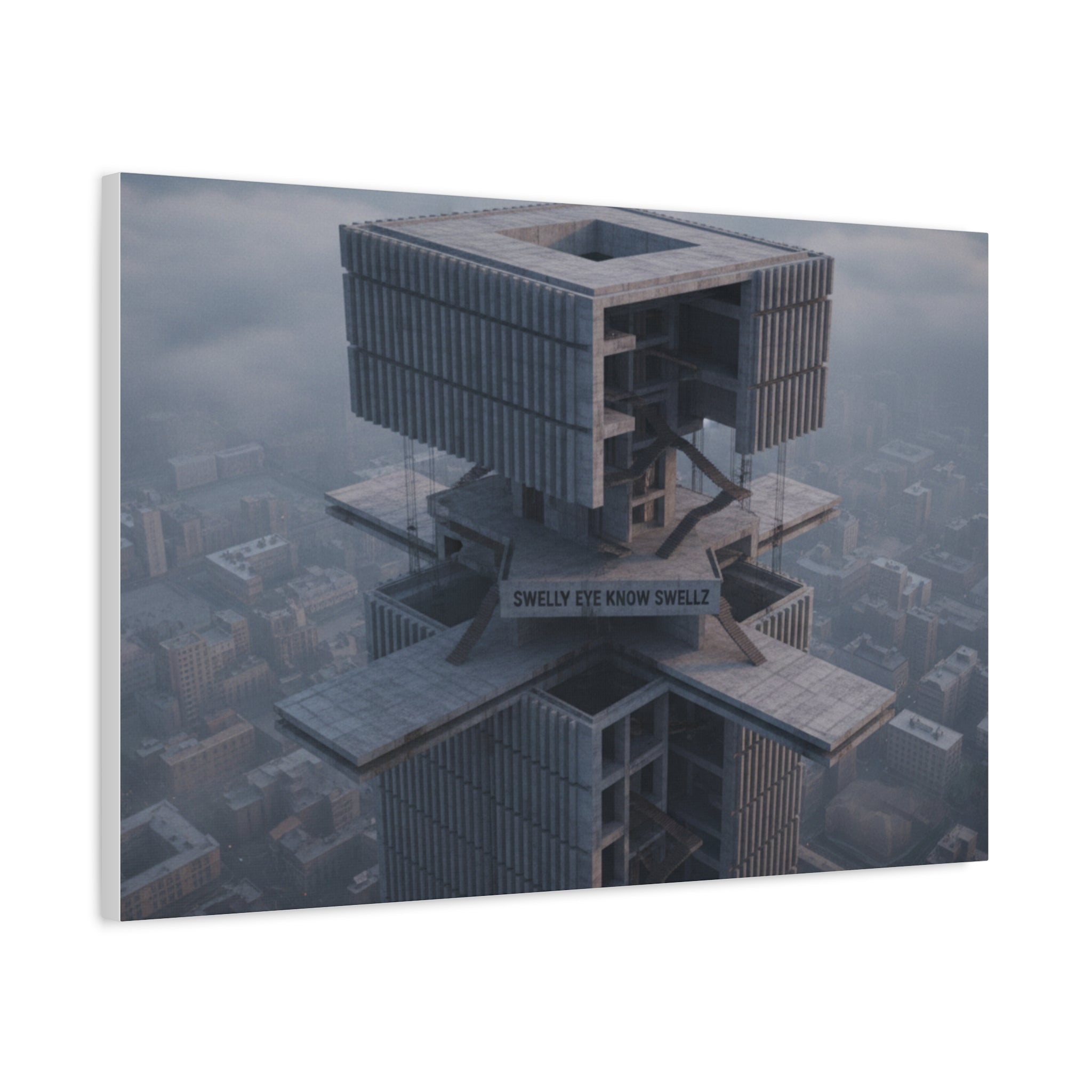 Eye Know Tower Matte Canvas, Stretched, 1.25"