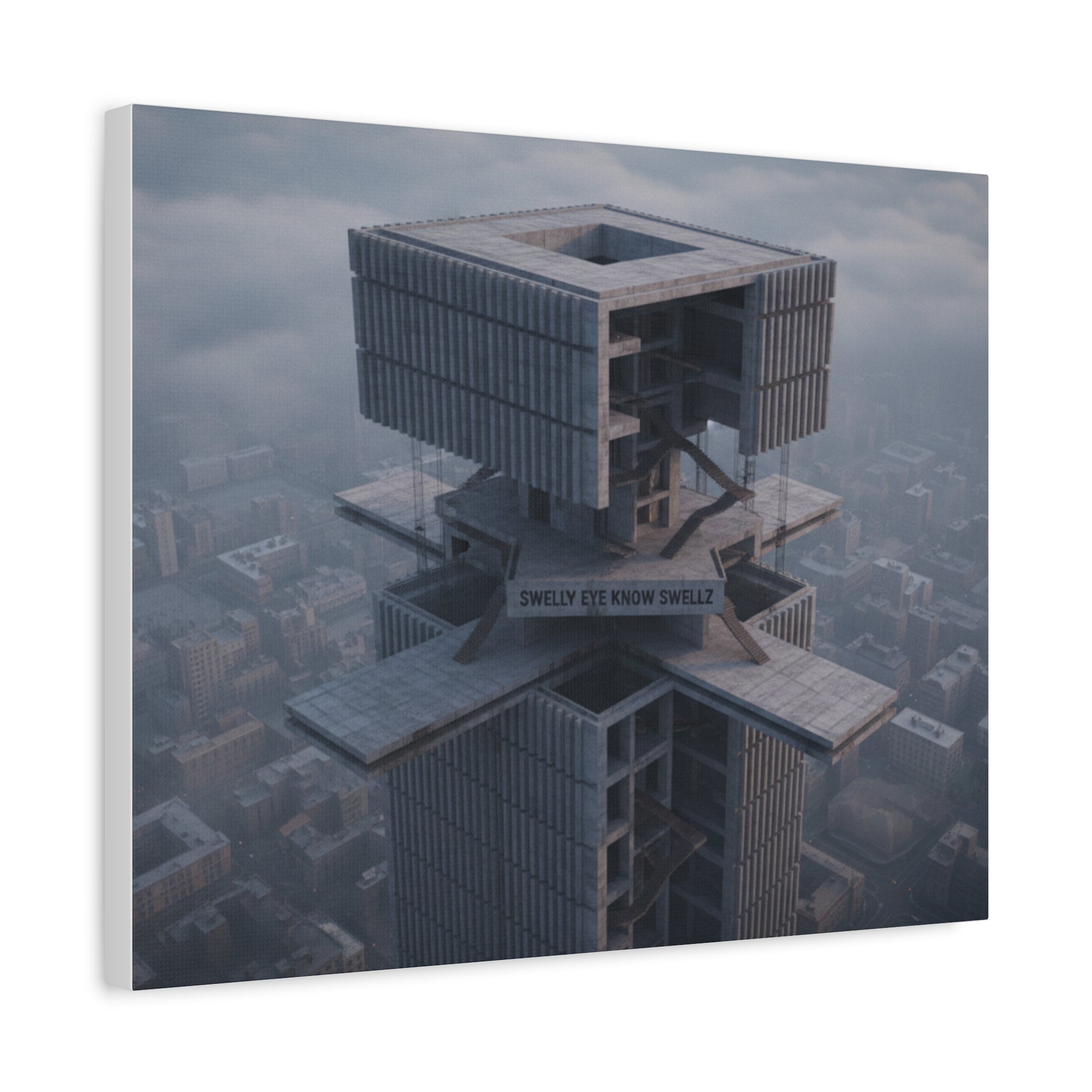 Eye Know Tower Matte Canvas, Stretched, 1.25"