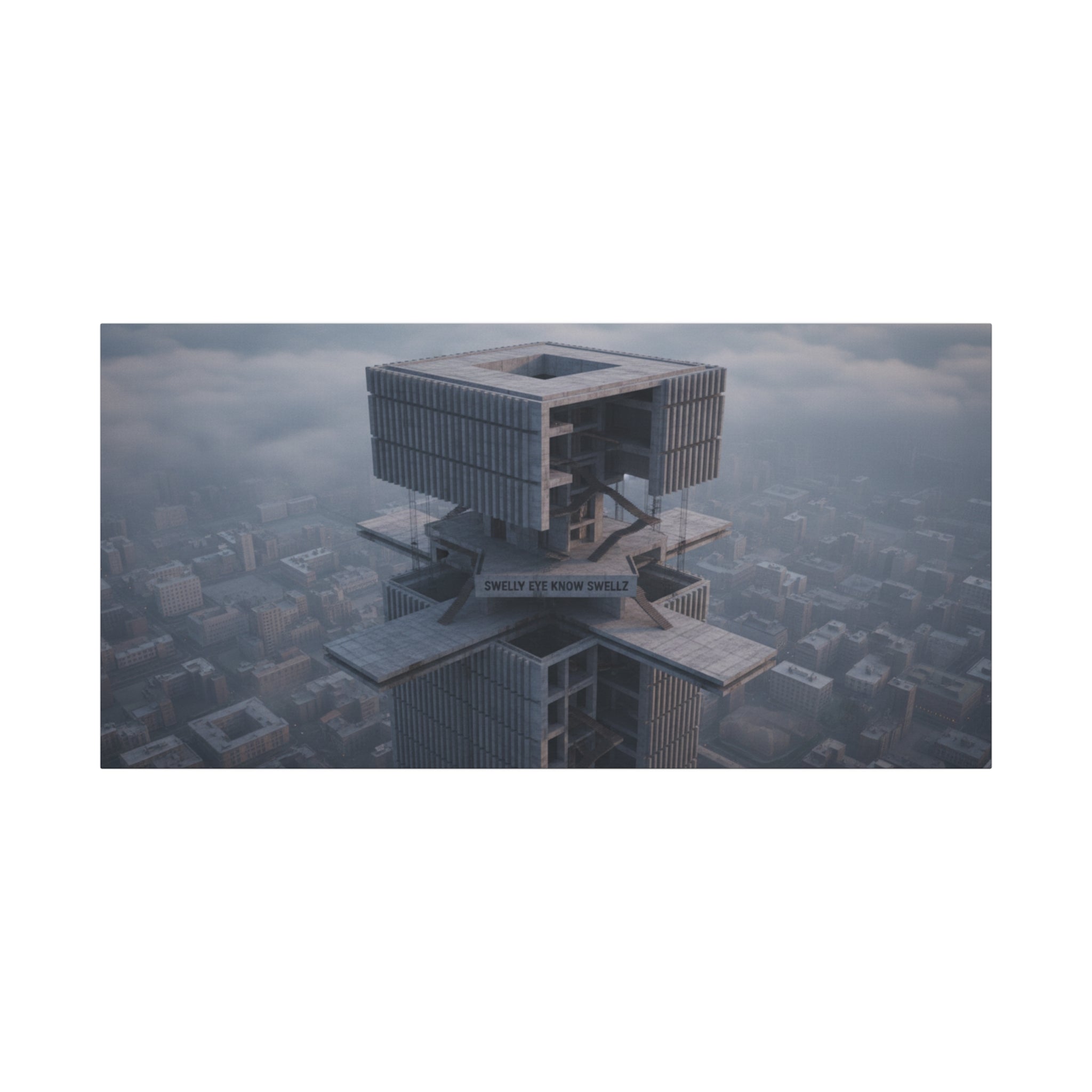 Eye Know Tower Matte Canvas, Stretched, 1.25"