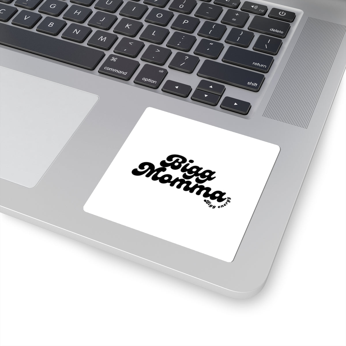 Bigg Momma Kiss-Cut Sticker — Retro Script Laptop Decal