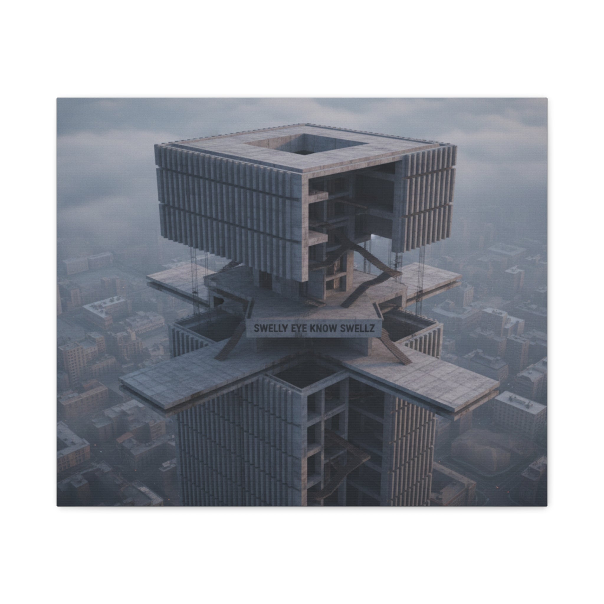 Eye Know Tower Matte Canvas, Stretched, 1.25"