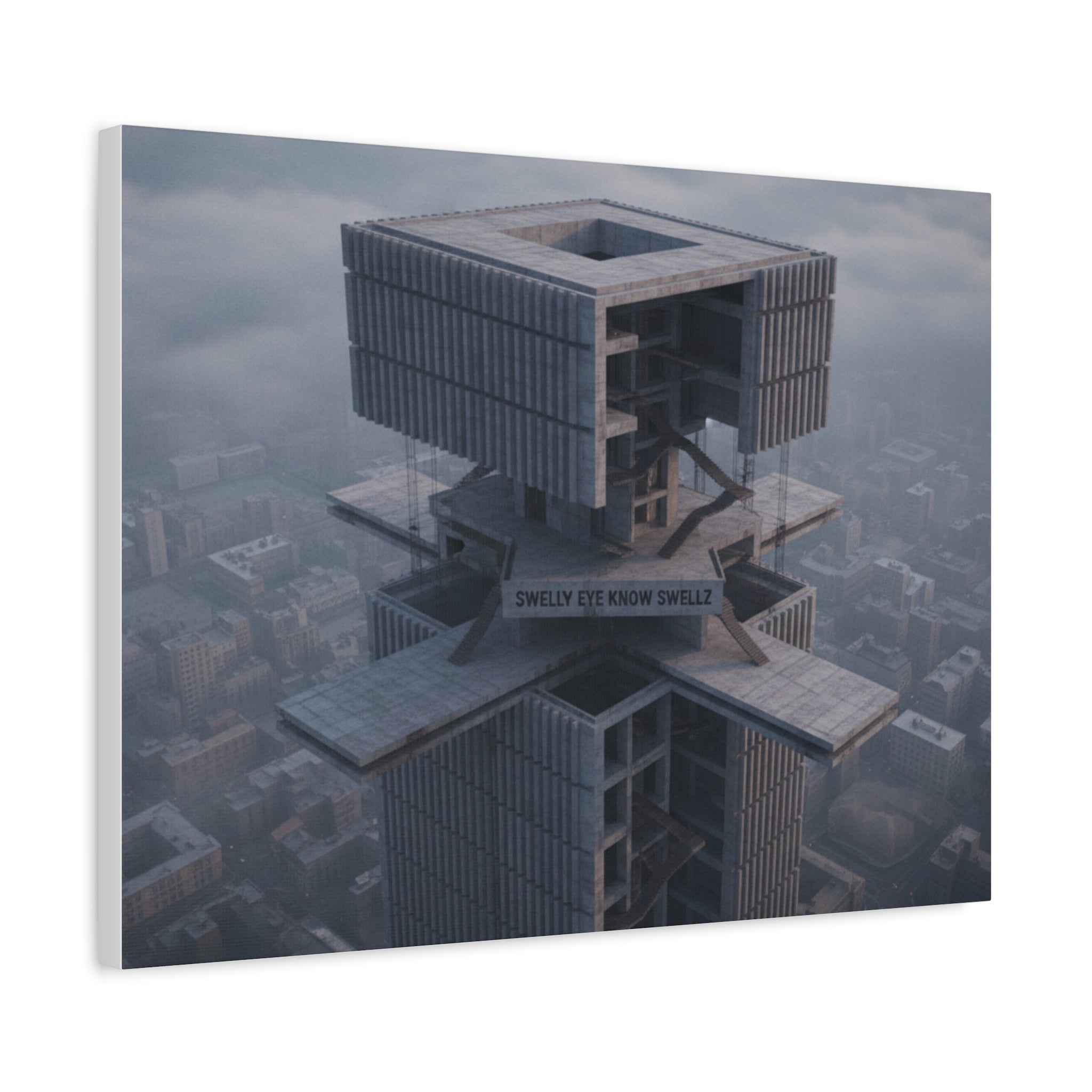 Eye Know Tower Matte Canvas, Stretched, 1.25"