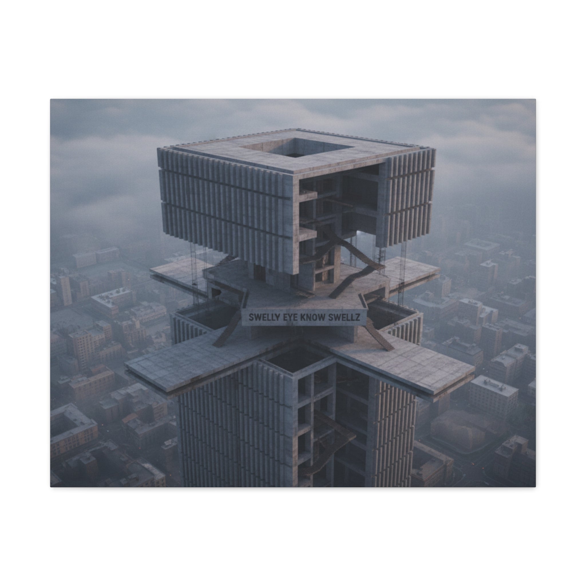 Eye Know Tower Matte Canvas, Stretched, 1.25"