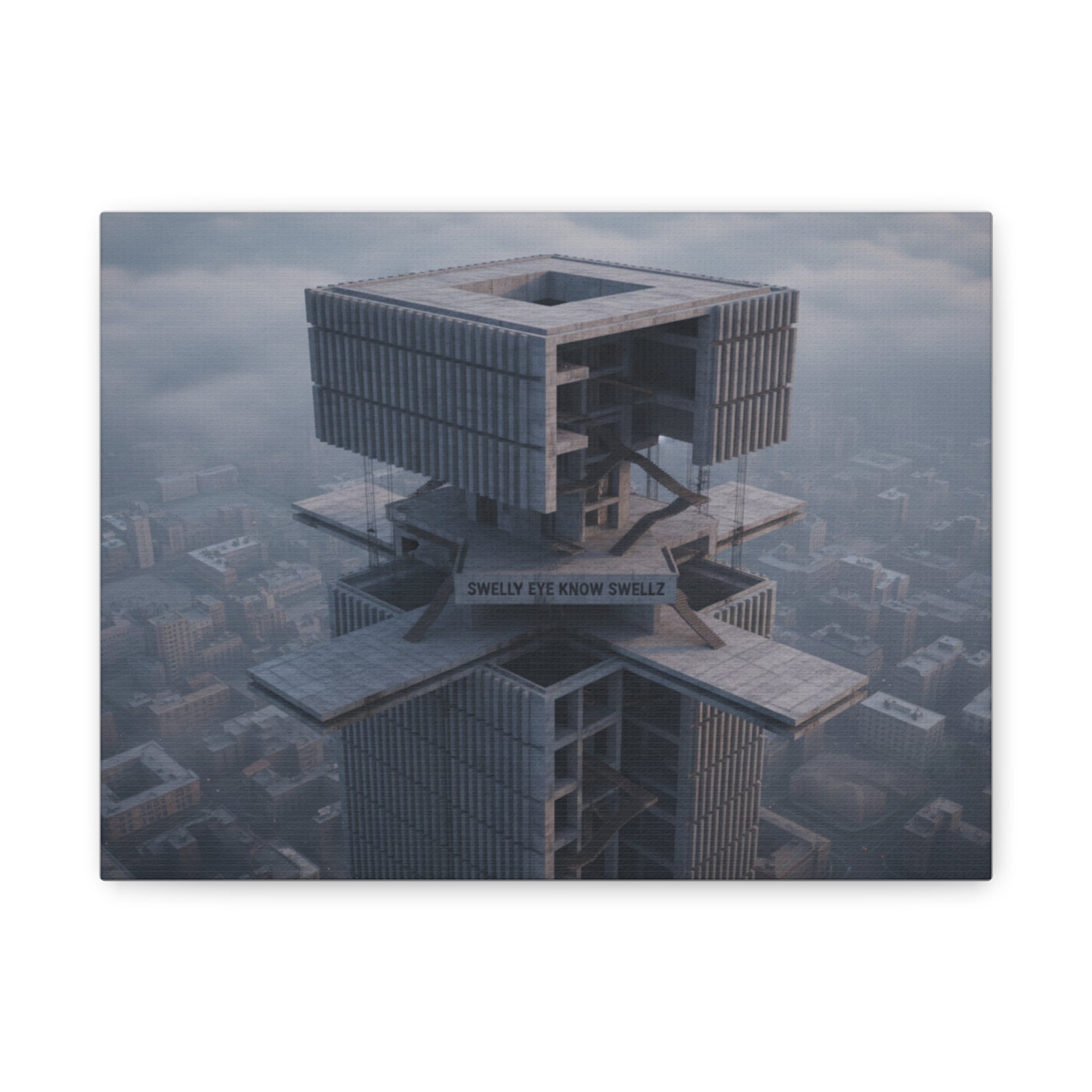 Eye Know Tower Matte Canvas, Stretched, 1.25"