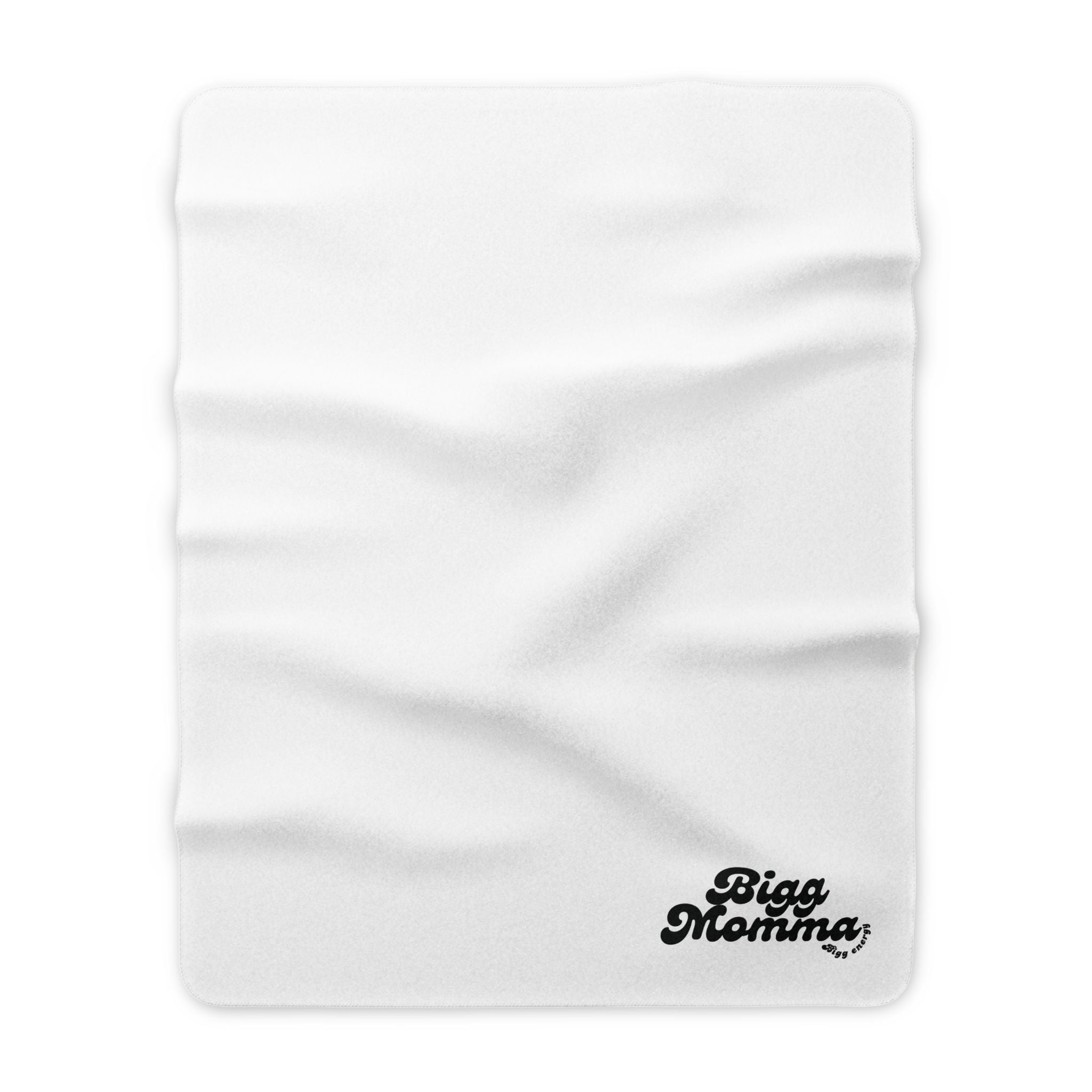 "Bigg Momma" Sherpa Blanket – Cozy Fleece Throw, Soft White Accent Blanket