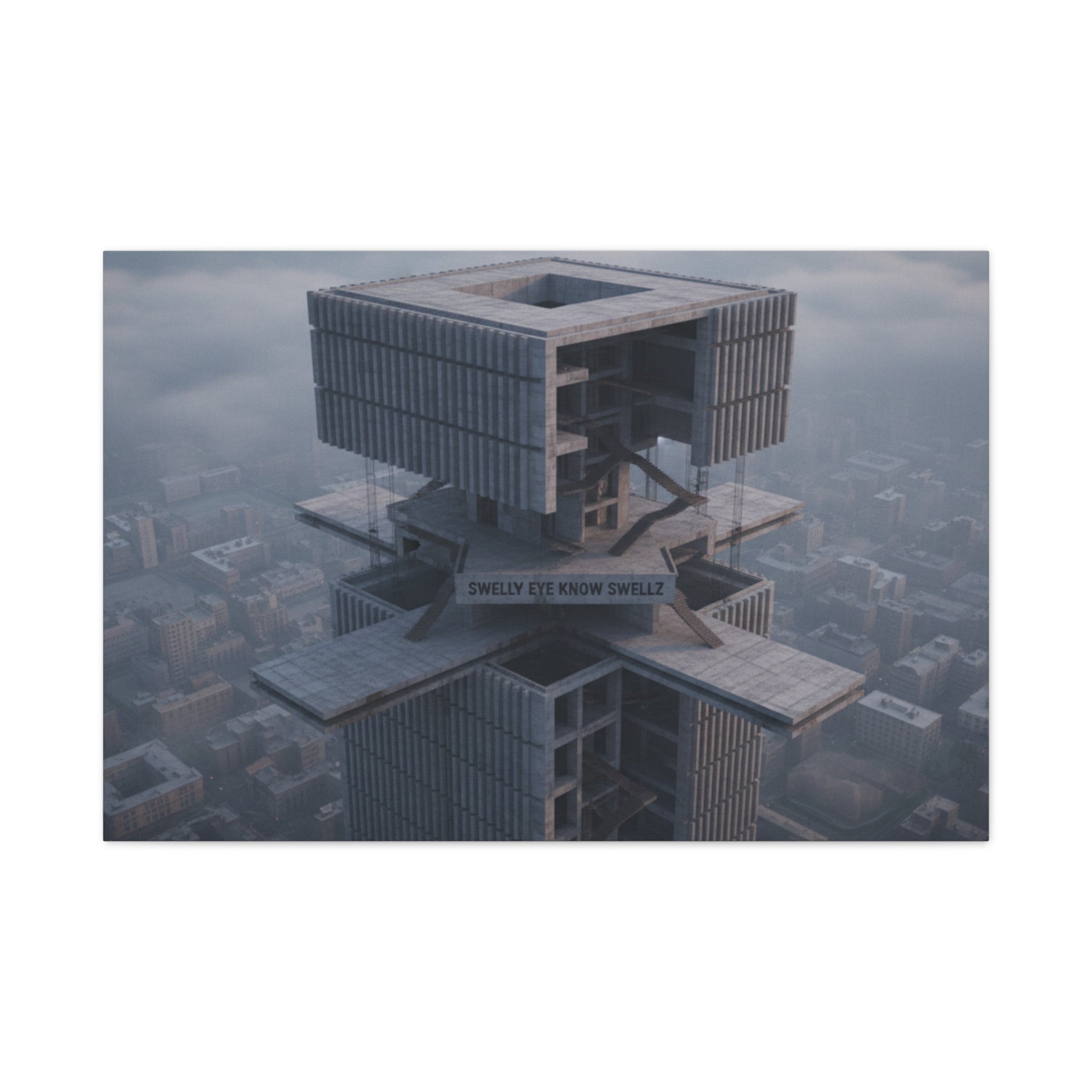 Eye Know Tower Matte Canvas, Stretched, 1.25"