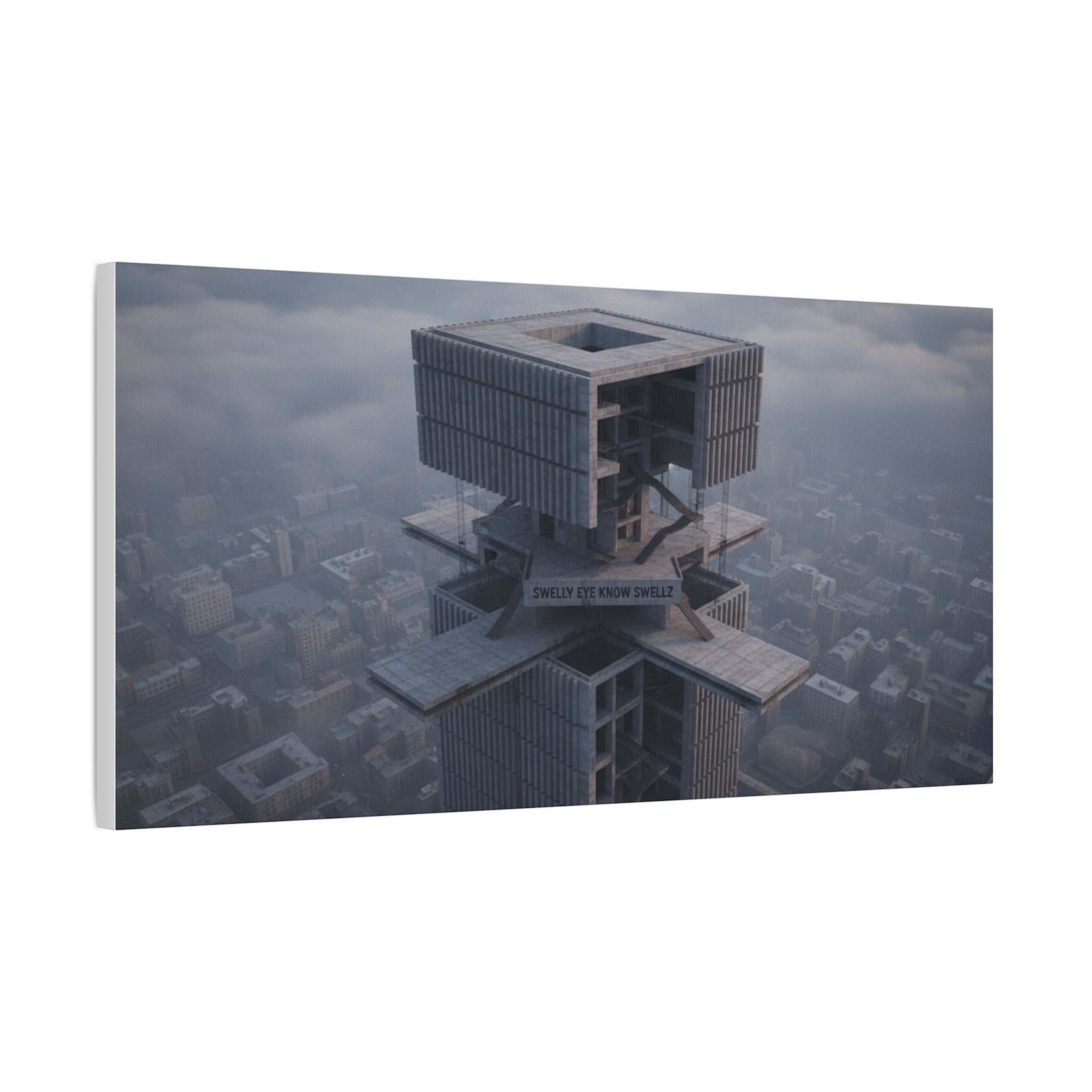 Eye Know Tower Matte Canvas, Stretched, 1.25"