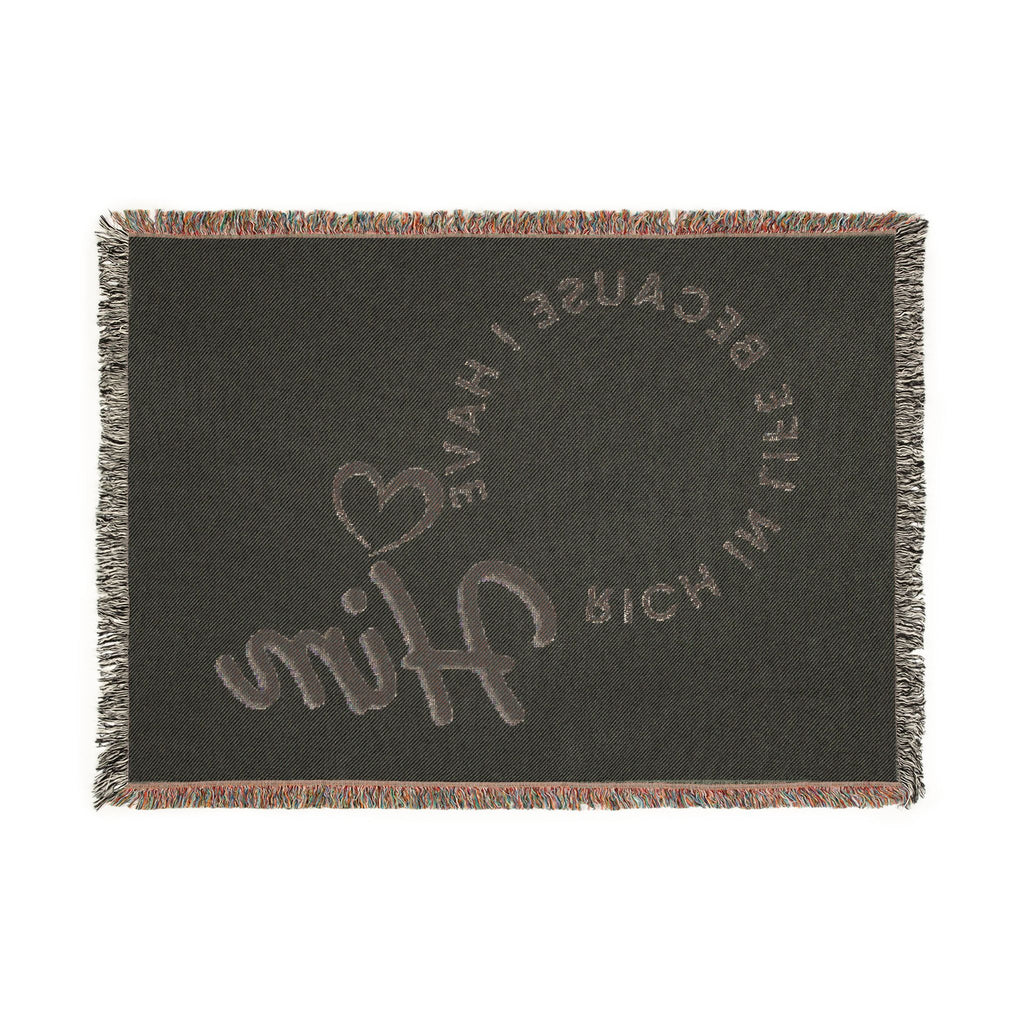 Rich in Life Woven Blanket