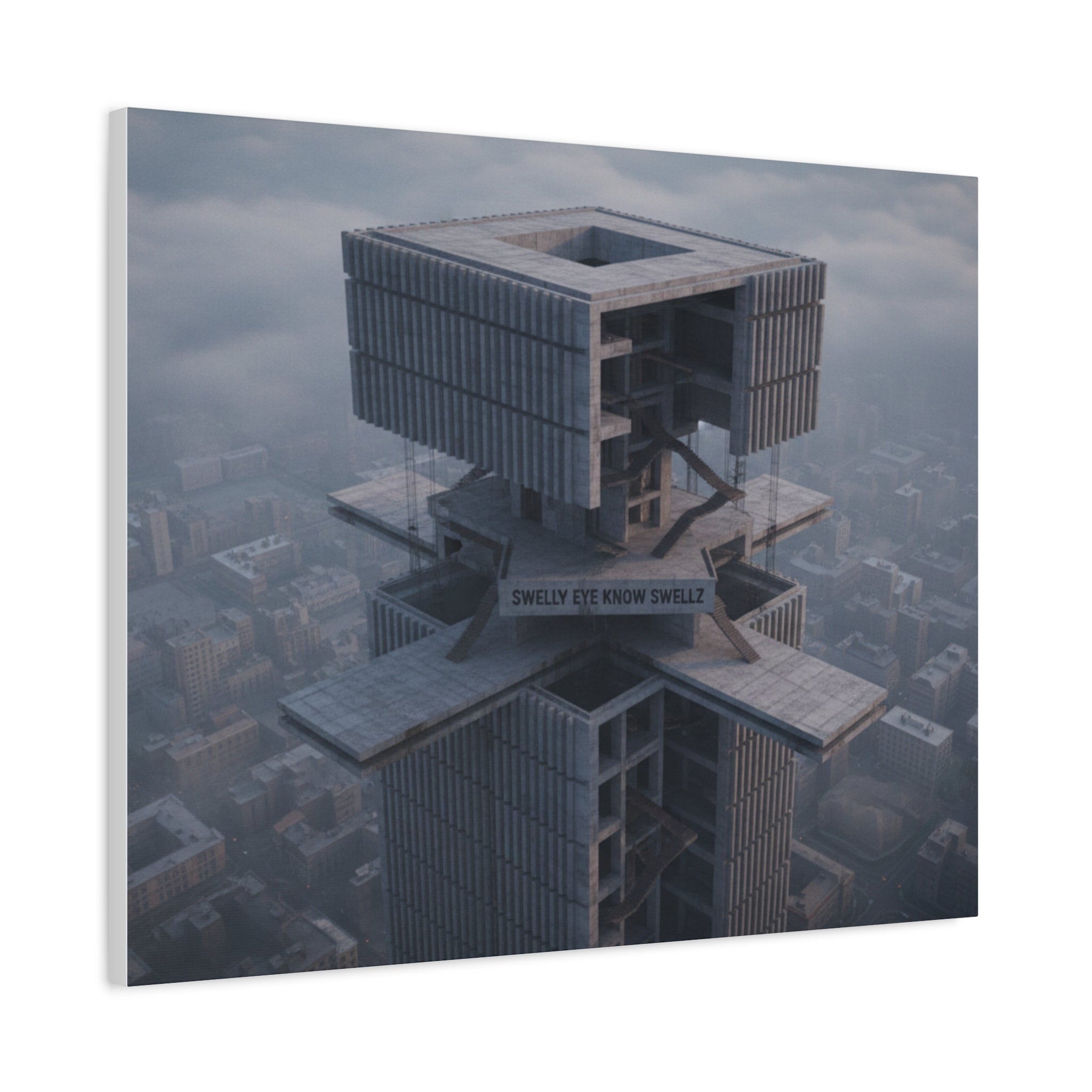 Eye Know Tower Matte Canvas, Stretched, 1.25"