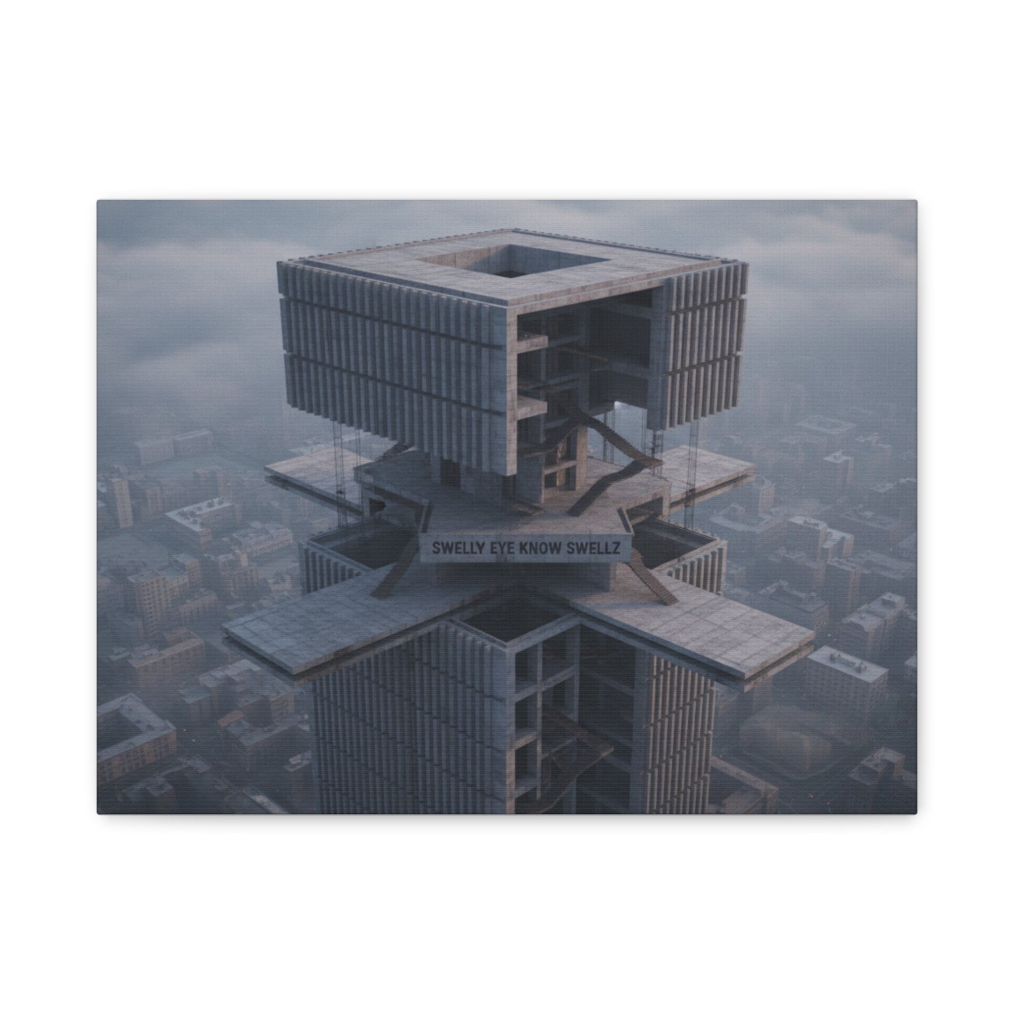 Eye Know Tower Matte Canvas, Stretched, 1.25"