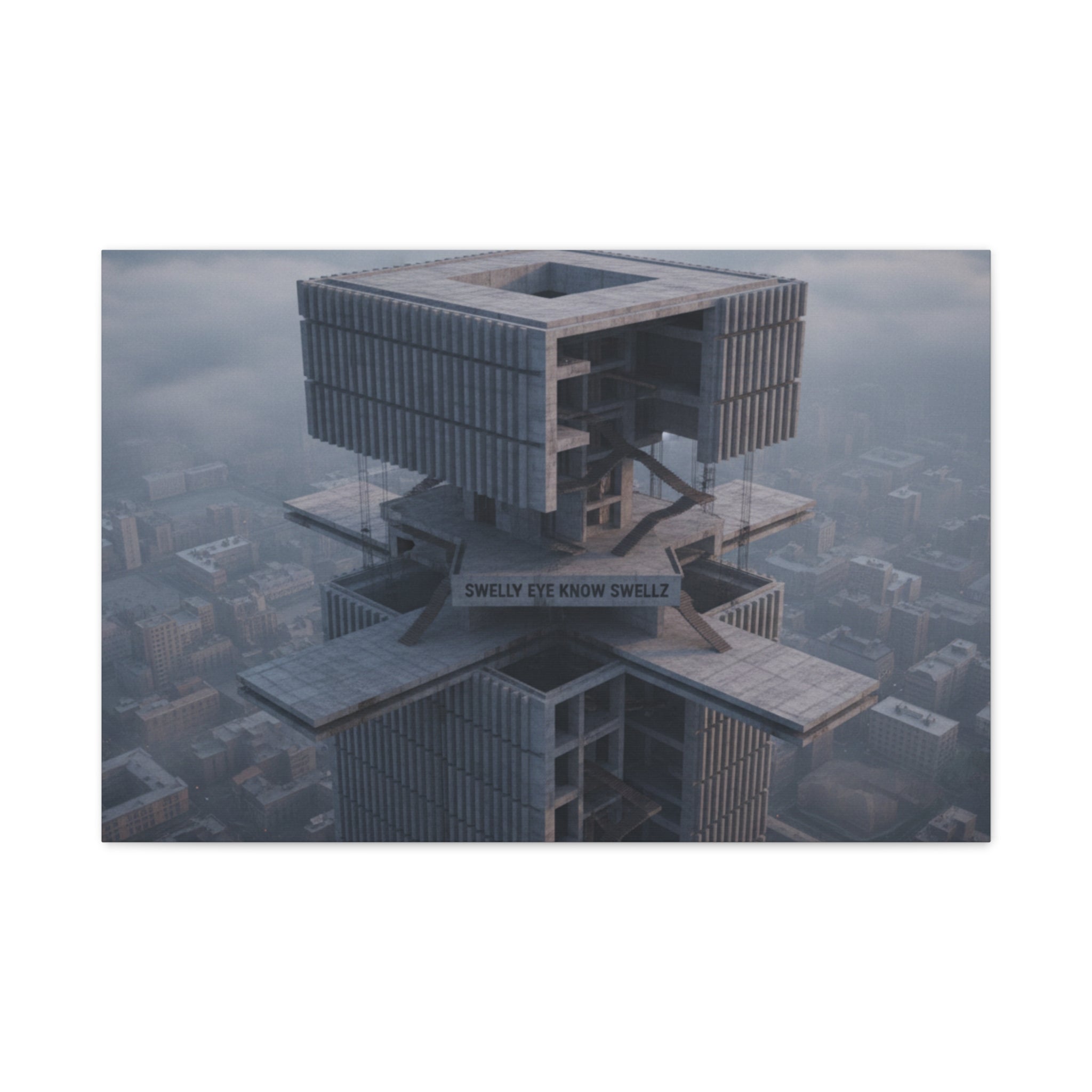 Eye Know Tower Matte Canvas, Stretched, 1.25"