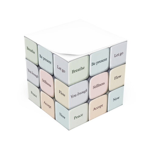 Affirmation Rubix Note Cube