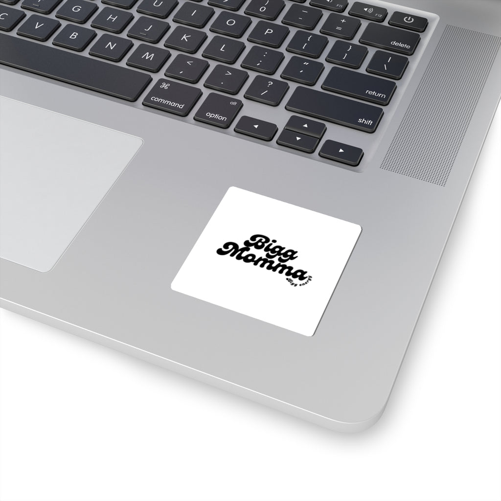 Bigg Momma Kiss-Cut Sticker — Retro Script Laptop Decal