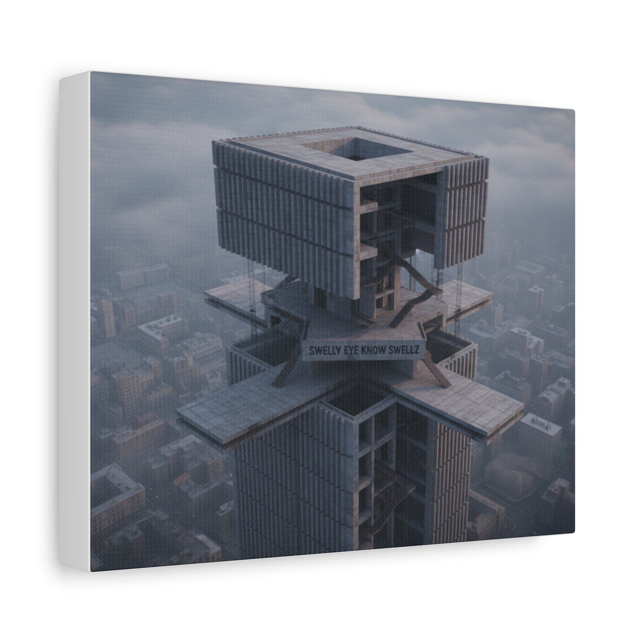 Eye Know Tower Matte Canvas, Stretched, 1.25"