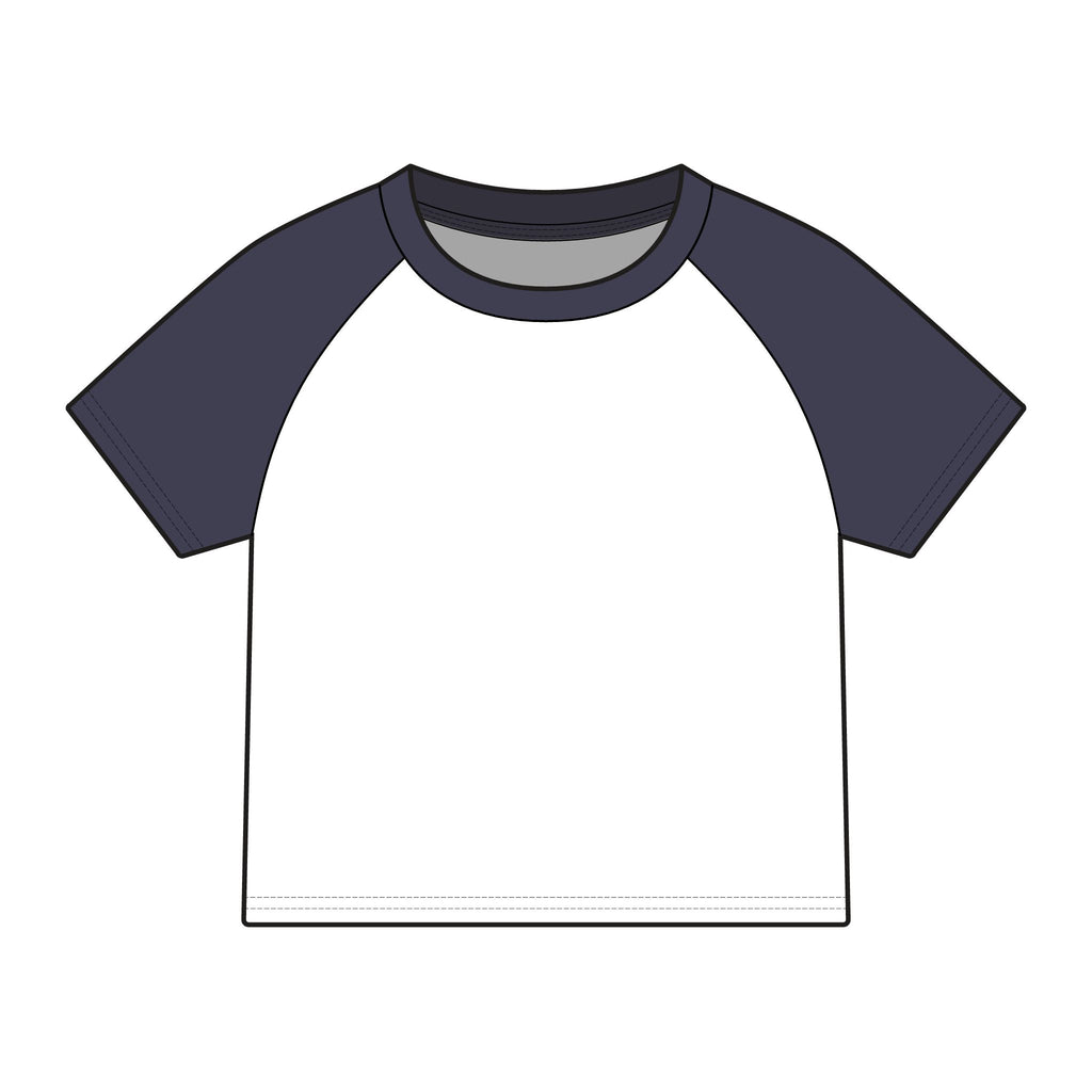 Bigg Momma script logo Raglan Tee | Baby tee