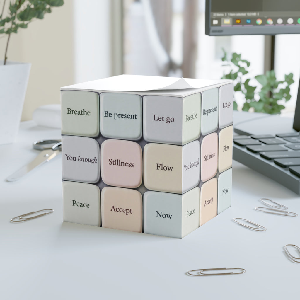 Affirmation Rubix Note Cube
