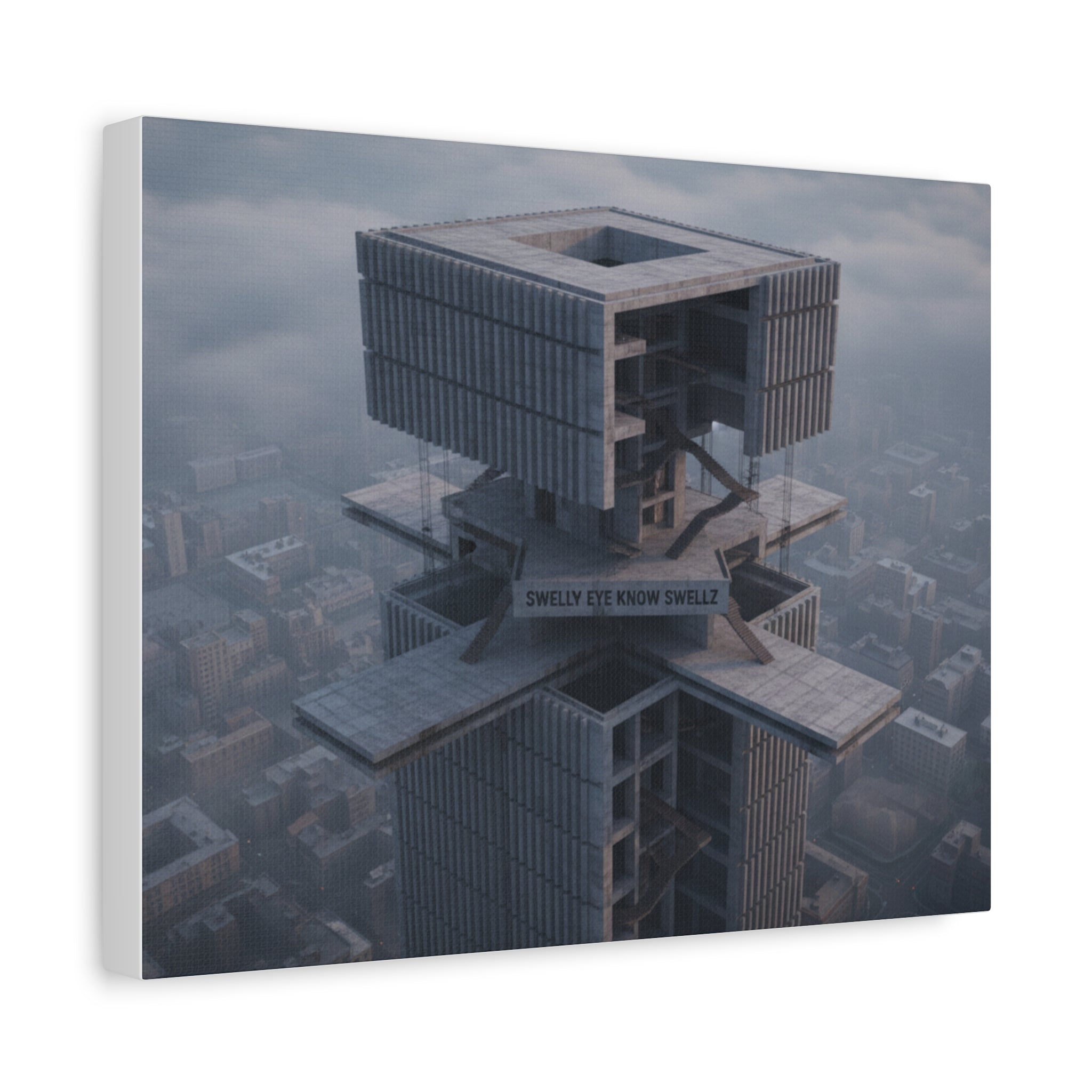 Eye Know Tower Matte Canvas, Stretched, 1.25"