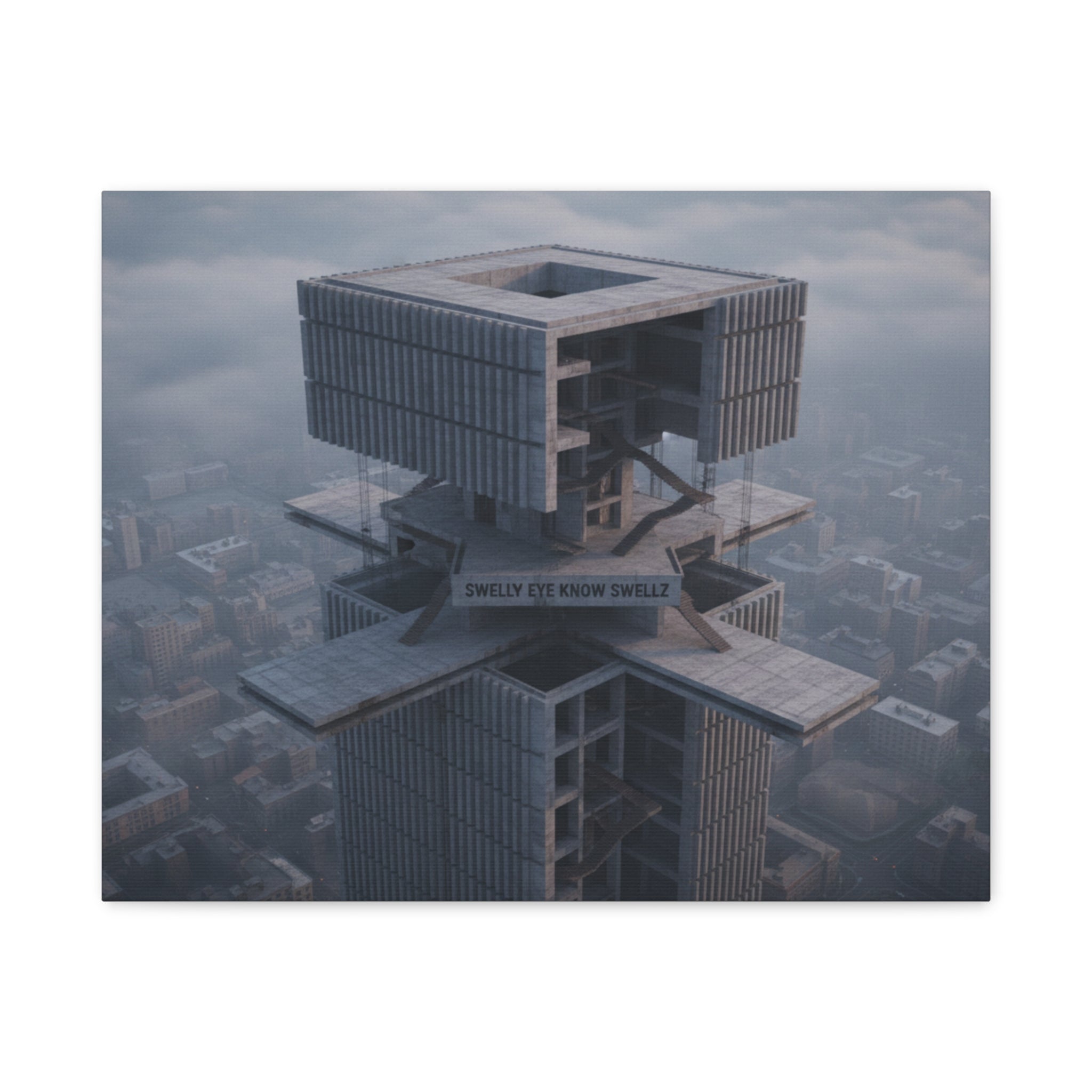 Eye Know Tower Matte Canvas, Stretched, 1.25"