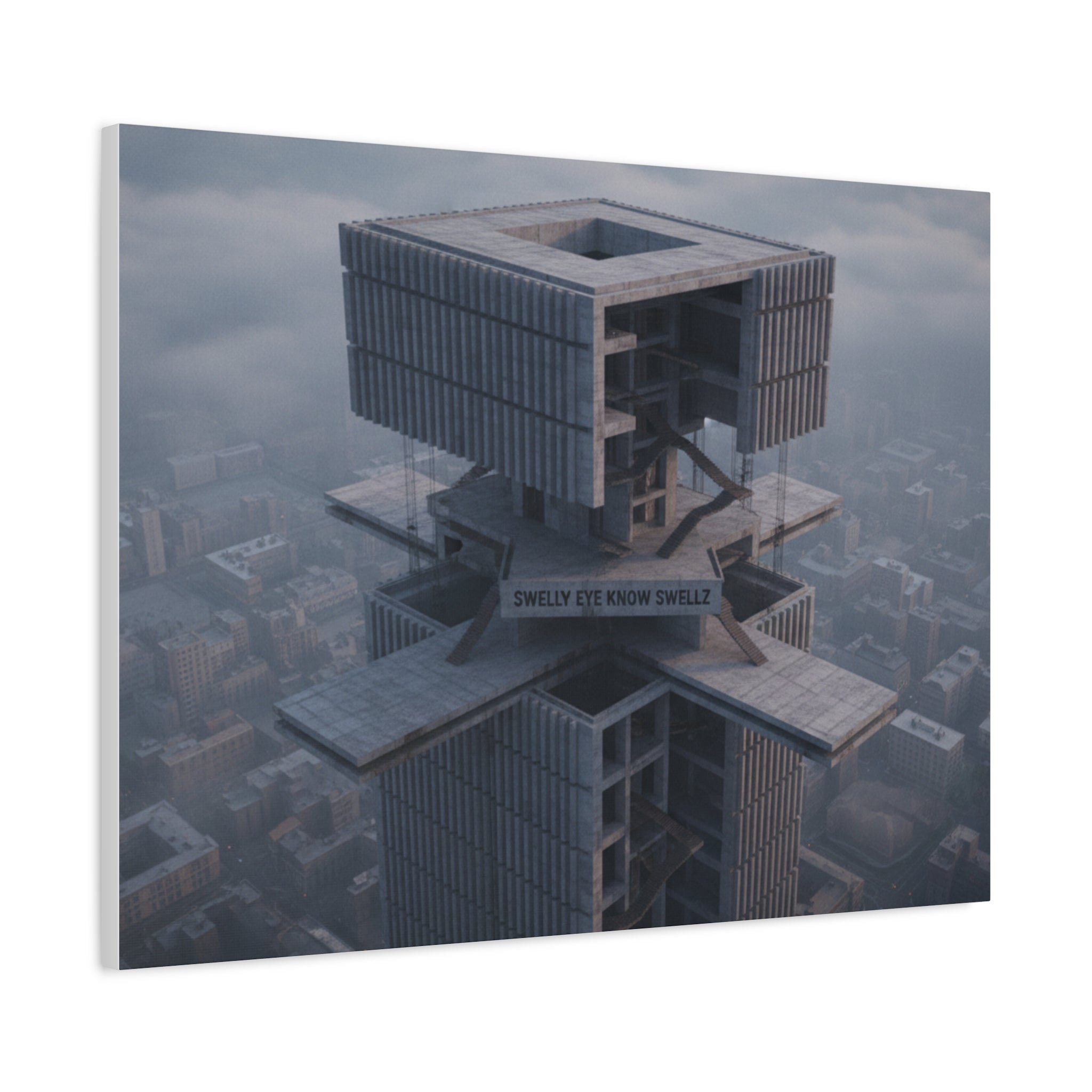Eye Know Tower Matte Canvas, Stretched, 1.25"