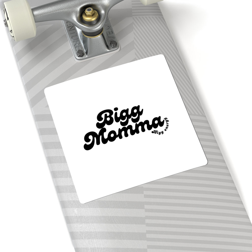 Bigg Momma Kiss-Cut Sticker — Retro Script Laptop Decal
