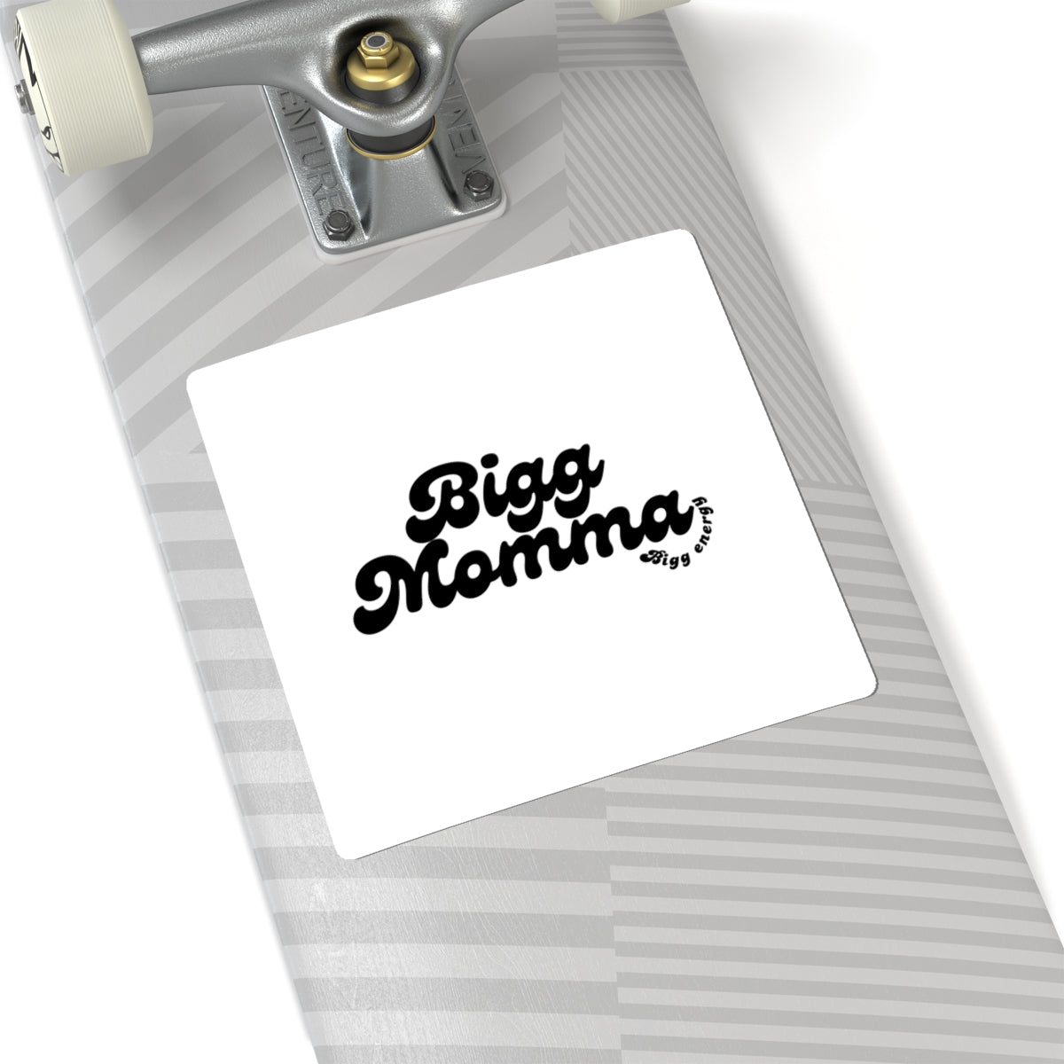 Bigg Momma Kiss-Cut Sticker — Retro Script Laptop Decal