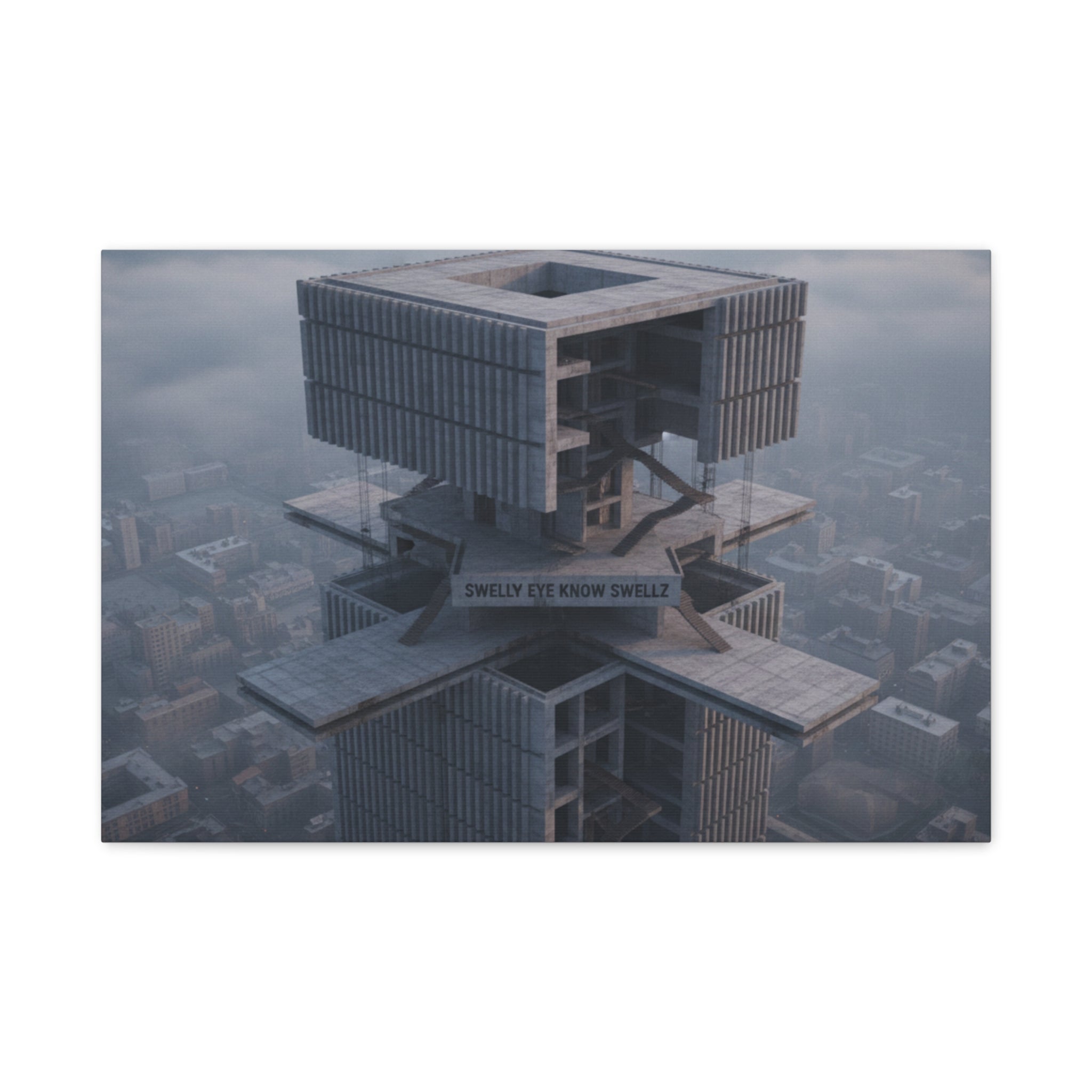Eye Know Tower Matte Canvas, Stretched, 1.25"