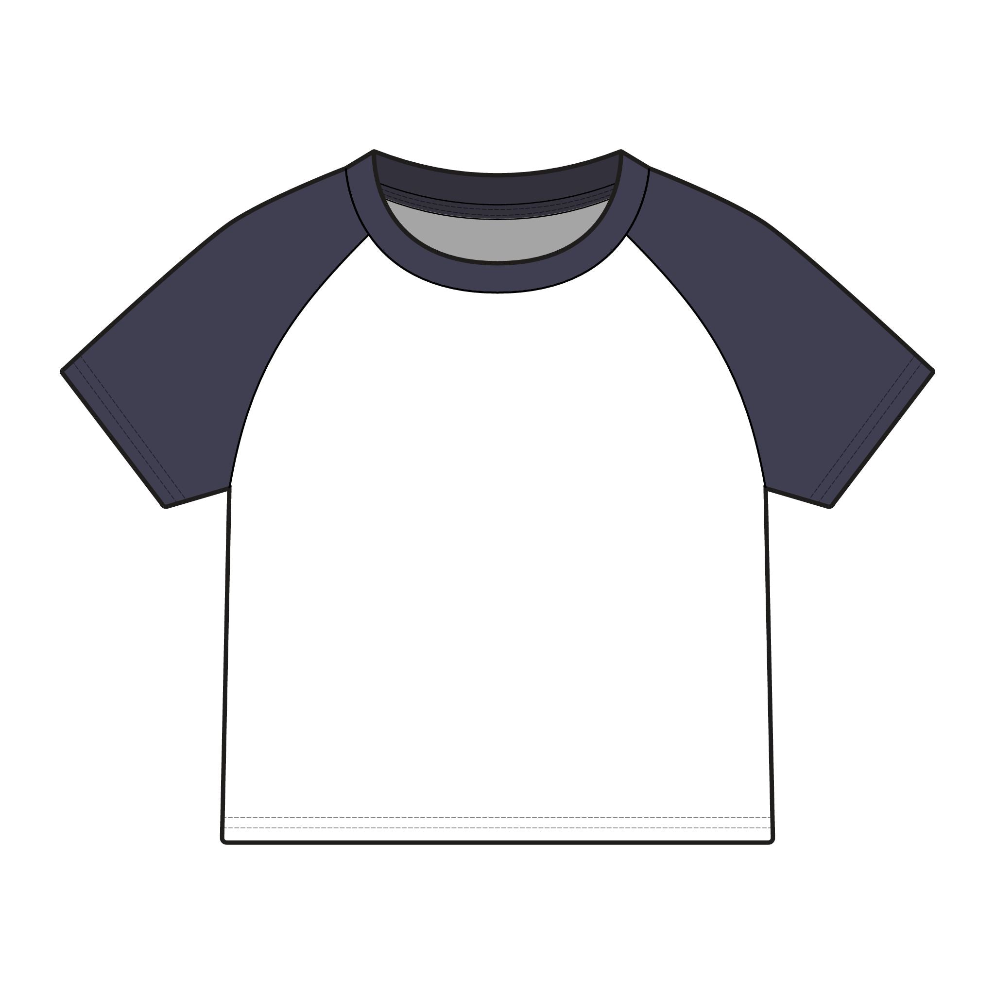 Bigg Momma script logo Raglan Tee | Baby tee