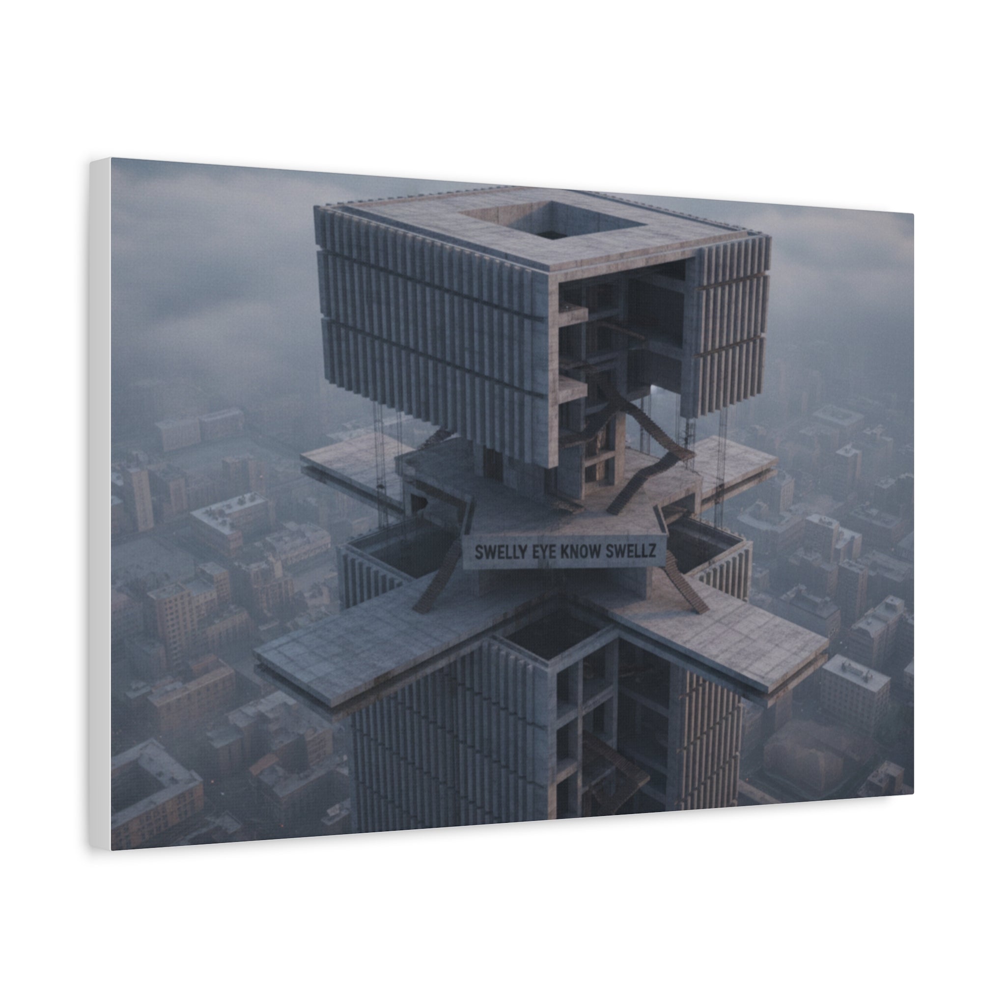 Eye Know Tower Matte Canvas, Stretched, 1.25"