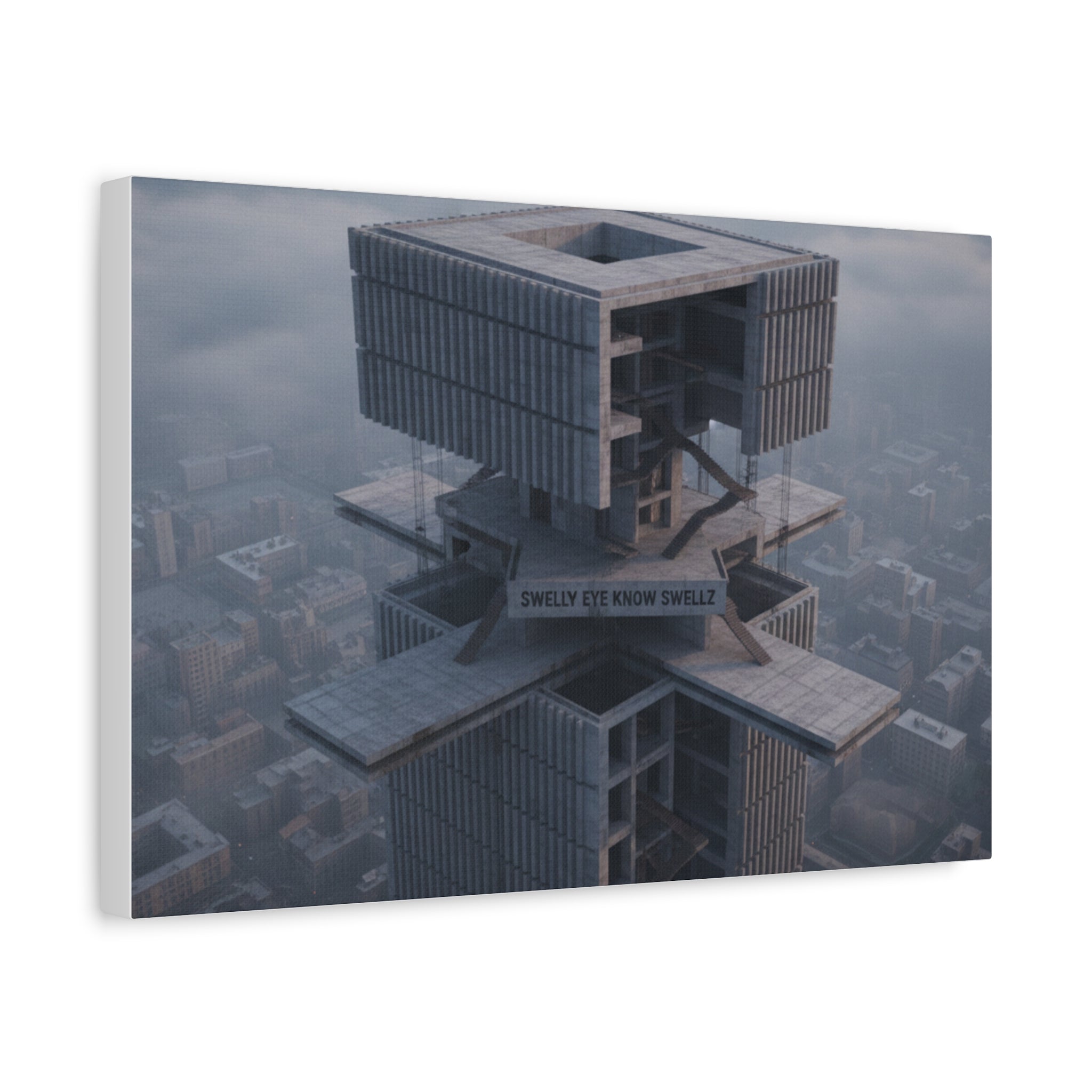 Eye Know Tower Matte Canvas, Stretched, 1.25"